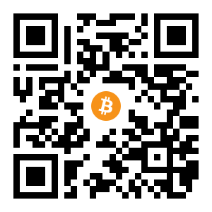 bitcoin:1GBtrMqsY3x1x3Mg2V2cpntbyaKRFceEia black Bitcoin QR code