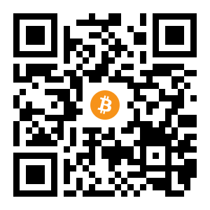 bitcoin:1GBzbXJmcMjnDyTW2yKJFfeXUGicG1zpC4 black Bitcoin QR code