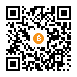 bitcoin:1GCEQ1PUff7cxdn7xzxFobniZMmMuHkiDC black Bitcoin QR code