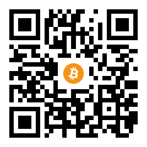 bitcoin:1GCbP6mqNuBR9P4FkAf581ACL4ohMwCE5s black Bitcoin QR code
