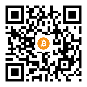 bitcoin:1GD4av5o5B9mSVEw2558WMiq8ac5AZaE1t black Bitcoin QR code