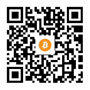 bitcoin:1GEoJE5hYopGYMQj5iB7HCp7rFy1zJunFu black Bitcoin QR code