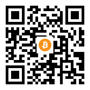 bitcoin:1GFKLgknf5ygGrrN7c7JNpBYuTXHagByqx black Bitcoin QR code
