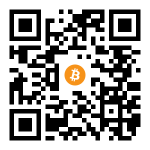 bitcoin:1GFQGmc7ZGRZxon4W69fZL9Luf3um9aXTC black Bitcoin QR code