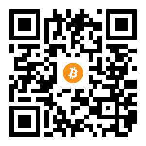 bitcoin:1GGpWseXHh9tvxV1Hf8xrLJqn4xUkmCABE black Bitcoin QR code