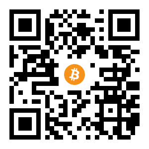 bitcoin:1GGyAfbSoJiAxFWNu5gugjzXmRSSr32cvE black Bitcoin QR code