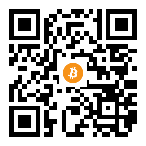 bitcoin:1GHg6vCZsf334kPetaardnkqszSycSnAu7 black Bitcoin QR code