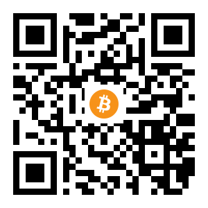 bitcoin:1GHntMHgZcNp5P7dt5qxVFvD7QWdViFgsi black Bitcoin QR code