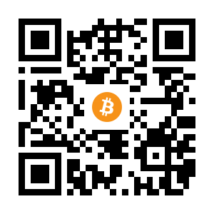 bitcoin:1GJCUeZBt2LCf2rU6DGwEbSU9oy7ovjBVr black Bitcoin QR code