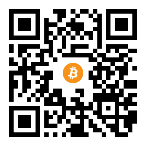 bitcoin:1GK62o244Nos5w9SrzUCauwG3u2RqrVg8G black Bitcoin QR code