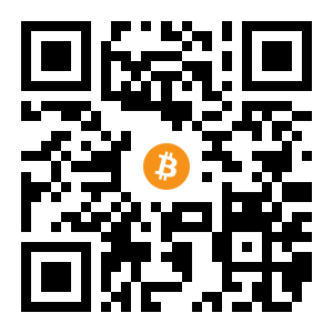 bitcoin:1GLoeMUdKRwRy2eqKLZVK9EqkMeht3MFz5 black Bitcoin QR code