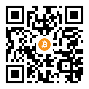 bitcoin:1GM6ZDCQ4wN5mhAwnHebZ1GFAcobxDvynn black Bitcoin QR code