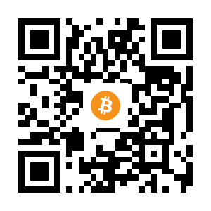 bitcoin:1GMhrd9RE7UVoPAZtSCkDL9Vt1epV14avv black Bitcoin QR code