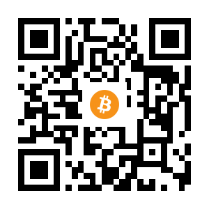 bitcoin:1GPczXo7fM9hgCvxWFpkw4gFTrTnnyJ3ku black Bitcoin QR code
