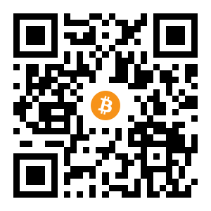 bitcoin:1GQERXPXAFuy884hNrxtxqSGzaysB4afqN black Bitcoin QR code