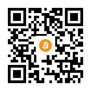 bitcoin:1GQKFDFncdnPkdmrQ7JRt3fJkdZW5DbiiD black Bitcoin QR code