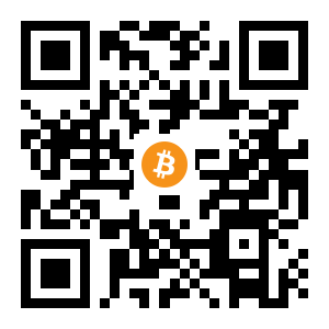 bitcoin:1GSVUbGRyDA7GCDG7CDt2soRY3X1cErkAM black Bitcoin QR code