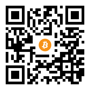 bitcoin:1GSgRKa1NoA1CXHSPi692D9JPov1QRMa6N black Bitcoin QR code