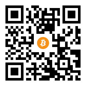 bitcoin:1GShqinhtpdG7YTE75bF3MHkosMVPezJ1h black Bitcoin QR code