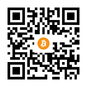 bitcoin:1GTefGGdJfZB7VuofEbyuiBe4eryyYqQrw black Bitcoin QR code