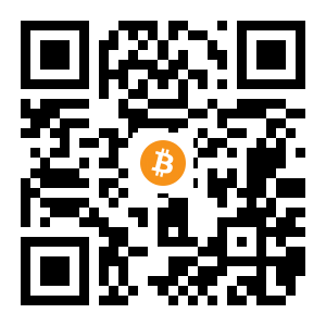 bitcoin:1GUJkE6FMFwB3xFdmsmfG61vj6BxdosJXL black Bitcoin QR code
