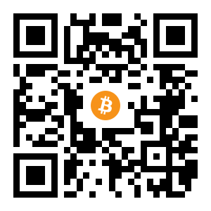 bitcoin:1GUMQvAKQAoB3k42dssN1XT1GSsKTzsVu1 black Bitcoin QR code