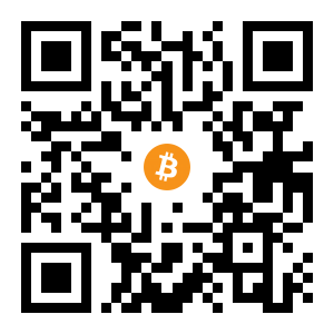 bitcoin:1GUdAHD7a45a154x4TDb9PTdgb1GHN6CeU black Bitcoin QR code