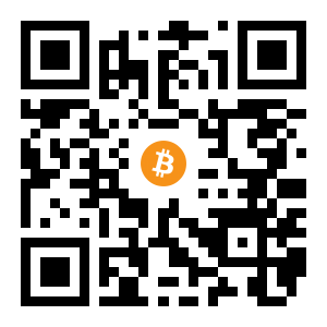 bitcoin:1GV4Vi79qbcdJWqEK6sUNm7w3d5b8vt586 black Bitcoin QR code