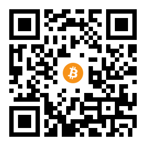 bitcoin:1GV8s3BvUdMAVQgzSVmt2pixPY3PMrgmyr black Bitcoin QR code