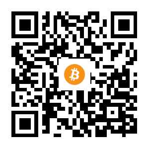 bitcoin:1GVganC8K1LgX3gAB3Dbzo2t5StUDMZDYd black Bitcoin QR code