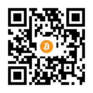 bitcoin:1GVoRGFoYWx9WEoMuDuHNLV9uccqc6o7ct black Bitcoin QR code