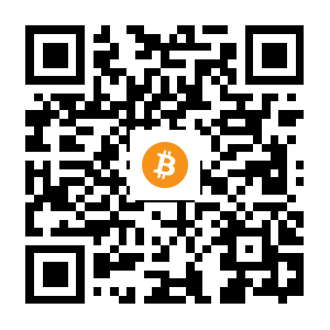 bitcoin:1GW4KFszvXBM5FeCMmFZAyf6xRJNAZYe8z black Bitcoin QR code