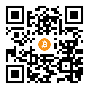 bitcoin:1GWjMrfqpR1AU22K12VsmQpsRpDB973K7s black Bitcoin QR code