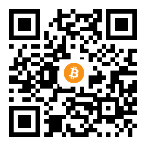 bitcoin:1GXD9mTi3LwPJz8ZrhZQwoa53VxKaqwFjV black Bitcoin QR code