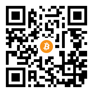 bitcoin:1GXSJPdcK2saCWkvaEMQqdV2dy6EQ7aXBT black Bitcoin QR code