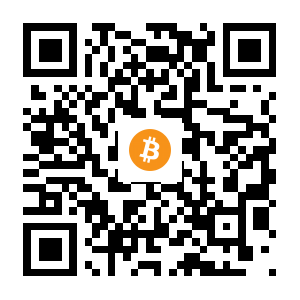 bitcoin:1GXVDbjtP4MFTMNceTFLeX3xXagVb97KDi black Bitcoin QR code