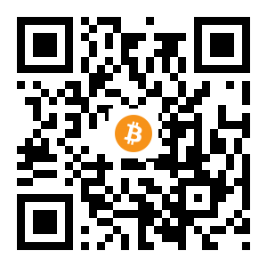 bitcoin:1GYyQhLvBew6c9Ab19djgH3JLZSMAqiEZk black Bitcoin QR code
