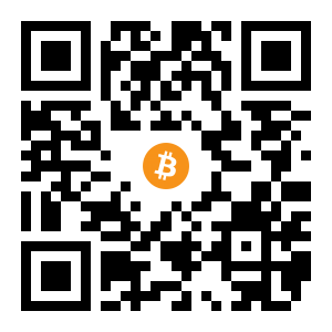 bitcoin:1GZ4PYZnBhkoKiz2V7KvtVunRxieBk7tAm black Bitcoin QR code