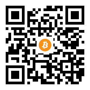 bitcoin:1GagVQouCSrR77xWCAmAvAbRVC3qHB1s1K black Bitcoin QR code