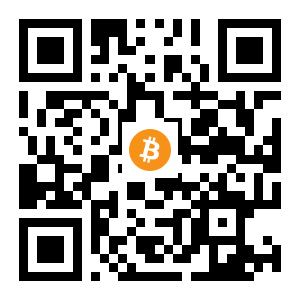 bitcoin:1GaubphUFzRi1hXe8JjfKnoviwiuzezUA9 black Bitcoin QR code