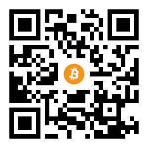 bitcoin:1GbmfBiRUaM6ggk3bYuFALyFMagf9WWd6R black Bitcoin QR code