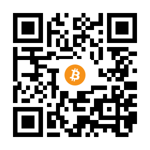 bitcoin:1GcCUsDaM8aCRGV6AwCphaS5dD9feE2A8t black Bitcoin QR code