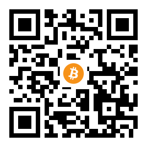 bitcoin:1Gcxywiy4nozjSPMcxeCZosJVrrgbdLrit black Bitcoin QR code