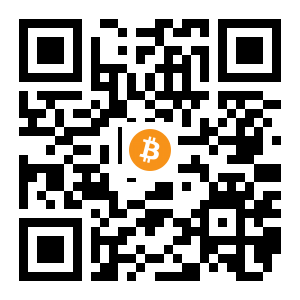 bitcoin:1GdCvjYmKQaN4LV5DaGR8EmUTSUdLCgV3P black Bitcoin QR code