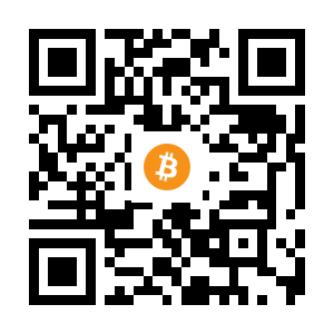 bitcoin:1GeBch3bsCzddeSrArjMU35XSynfpBW9aD black Bitcoin QR code