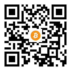 bitcoin:1GfGjZW1EodxJVXsEqrBwPYcgCpeo23y4Y black Bitcoin QR code
