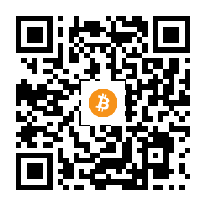 bitcoin:1GfXijRdp5Boq39a5RZvkhyy27QYqESVWE black Bitcoin QR code