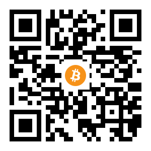 bitcoin:1GffUUN7ZxKxuR8uAkaiXSGXXkJ1a7QdCA black Bitcoin QR code