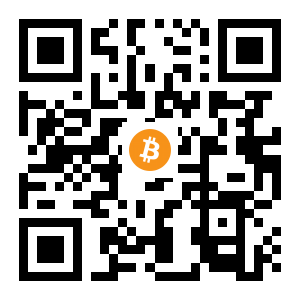 bitcoin:1GhY5rhVciwyCp2bhbTNXuxjUVLLZMwj3 black Bitcoin QR code