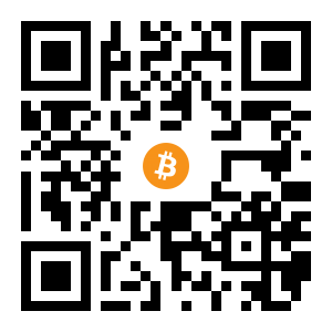 bitcoin:1GhjpeLwXRmFXYx6UWsZCZA5ixtz3bEa5u black Bitcoin QR code